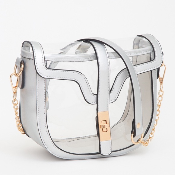 Clear Transparent Saddle Stadium Bag - Picture 1 of 6
